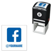 Aangepaste Facebook naam, Volg mij op Facebook Zelfinktende Stempel (In situ)