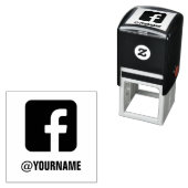 Aangepaste Facebook naam, Volg mij op Facebook Zelfinktende Stempel (In situ)