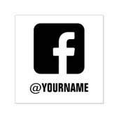 Aangepaste Facebook naam, Volg mij op Facebook Zelfinktende Stempel (Design)