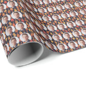 Aangepaste Faces Gitaarpatroon Cadeaupapier (Rol Hoek)