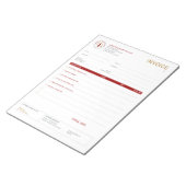 Aangepaste factuur voor mobiele notariële ondertek notitieblok (Schuin)
