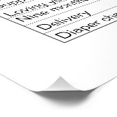 Aangepaste factuur voor Moederdag personaliseren 4 Perfect Poster (Hoek)