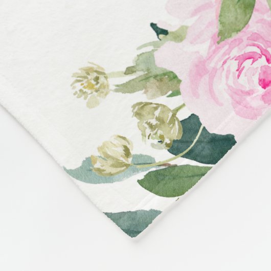 Aangepaste Fairy Baby Name Blanket Milestone Fleece Deken (Hoek)