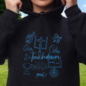 Aangepaste Faith Football Touchdown Hoodie