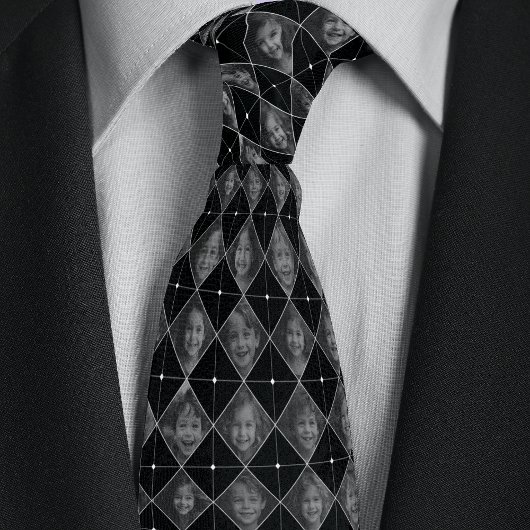 Aangepaste familie 16-foto patroon stropdas