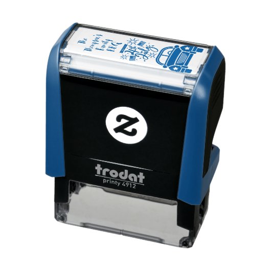 Aangepaste Familie 4 Juli Zelfinktstempel Zelfinktende Stempel (Product)