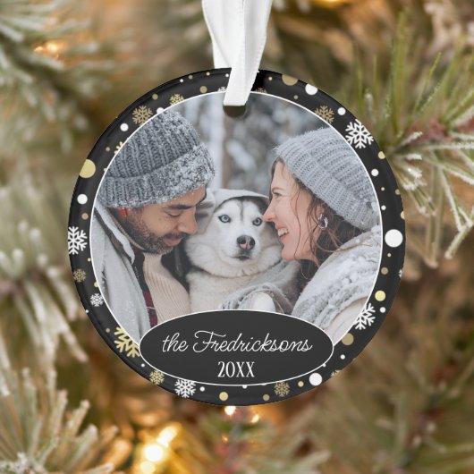 Aangepaste Familie Afbeelding Kerst Gepersonalisee Ornament (Boom)