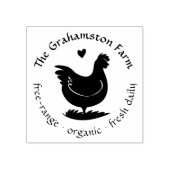 Aangepaste familie Boerderij Chicken Coop Naam Rubberstempel (Afrduk)