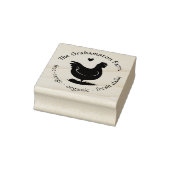 Aangepaste familie Boerderij Chicken Coop Naam Rubberstempel (Stempel)