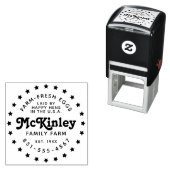 Aangepaste familie Boerderij Logo | Retro kippenei Zelfinktende Stempel (In situ)