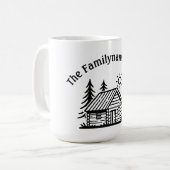 Aangepaste Familie Cabin Koffiemok (Voorkant links)
