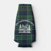 Aangepaste familie Cabin Tartan Flesjeskoeler (Voorkant)