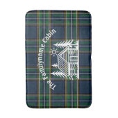 Aangepaste Familie Cabin Tartan Plaid Douche Badmat (Voorkant Verticaal)