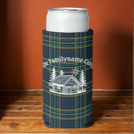 Aangepaste familie Cabin Tartan Seltzer Blikjeskoeler
