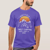 Aangepaste Familie Camping Bijpassende Pap T-shirt (Voorkant)
