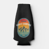 Aangepaste Familie Camping Sunset Adventure Flesjeskoeler (Voorkant)