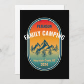 Aangepaste Familie Camping  Sunset Adventure Kaart (Voorkant / Achterkant)