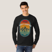 Aangepaste Familie Camping Sunset Adventure T-shirt (Voorkant volledig)