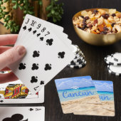 Aangepaste Familie Cancun Vakantie Souvenir Pokerkaarten (Insitu)