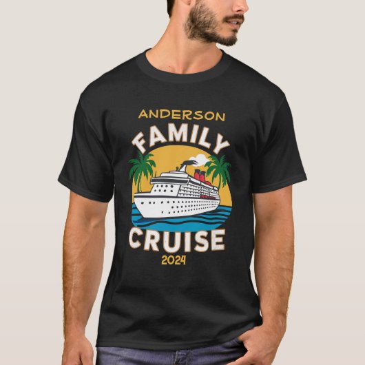 Aangepaste familie cruiseschip groepsmatching t-shirt (Voorkant)