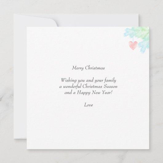 Aangepaste familie en engel voor lichte blauw kers (Achterkant)