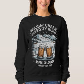 Aangepaste familie en vrienden Vakantie Ski Trip Trui (Voorkant)