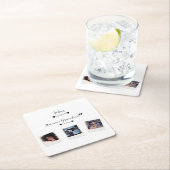 Aangepaste Familie Foto Aangepaste Vierkante Onder Kartonnen Onderzetters (Insitu)