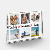 Aangepaste Familie Foto Acrylblok (Links)