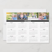 Aangepaste Familie Foto Collage 2025 Kalender Kaar (Voorkant)