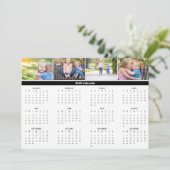 Aangepaste Familie Foto Collage 2025 Kalender Kaar (Staand voorkant)