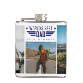 Aangepaste Familie Foto Collage Flask 6 Foto's & T Heupfles (Voorkant)