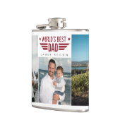 Aangepaste Familie Foto Collage Flask 6 Foto's & T Heupfles (Links)