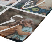 Aangepaste familie foto collage Keepomwille HOME Snijplank (Hoek)