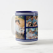 Aangepaste Familie Foto Collage Mok (Voorkant links)