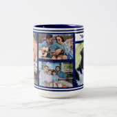 Aangepaste Familie Foto Collage Mok (Center)