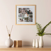 AANGEPASTE FAMILIE FOTO COLLAGE POSTER EN PRINT