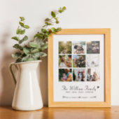 AANGEPASTE FAMILIE FOTO COLLAGE POSTER EN PRINT