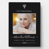 Aangepaste familie foto Herdenking herdenking Fotoplaat (voorkant)