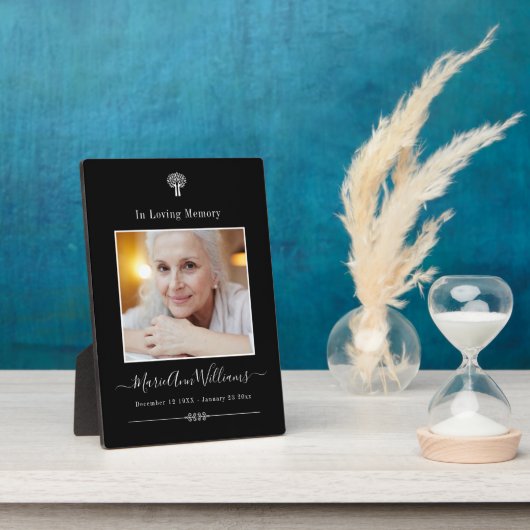 Aangepaste familie foto Herdenking herdenking Fotoplaat (Zijkant)