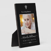 Aangepaste familie foto Herdenking herdenking Fotoplaat (Zijkant)
