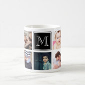 Aangepaste familie foto-inklage monogram keepomwil koffiemok (Center)