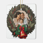 Aangepaste Familie Foto Kerst Ornament (Links)