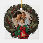 Aangepaste Familie Foto Kerst Ornament (Achterkant)