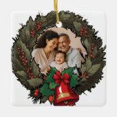 Aangepaste Familie Foto Kerst Ornament (Voorkant)