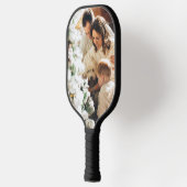 Aangepaste Familie Foto Kerstcadeau Pickleball Paddle (Links)