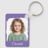 Aangepaste Familie Foto Sleutelhanger Dubbelzijdig (Achterkant)