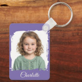 Aangepaste Familie Foto Sleutelhanger Dubbelzijdig (Achterkant)
