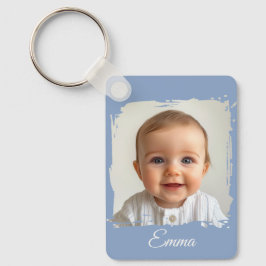 Aangepaste Familie Foto Sleutelhanger Dubbelzijdig