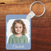 Aangepaste Familie Foto Sleutelhanger Dubbelzijdig (Achterkant)