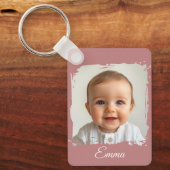 Aangepaste Familie Foto Sleutelhanger Dubbelzijdig (Voorkant)